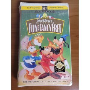 VHS Disney Fun and Fancy Free 50th Anniversary Edition #A32